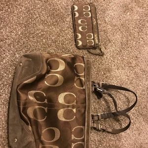 Coach purse and matching wristlet!